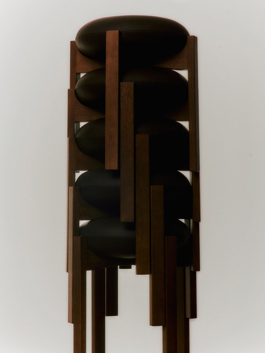 Pioneer Stool - Smoked Oak Stained