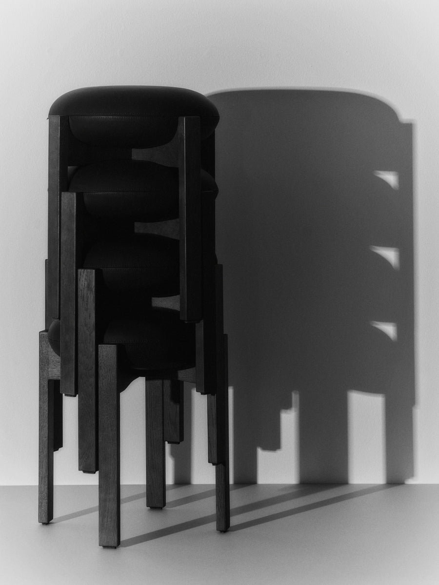 Pioneer Stool - Black Oak Stained