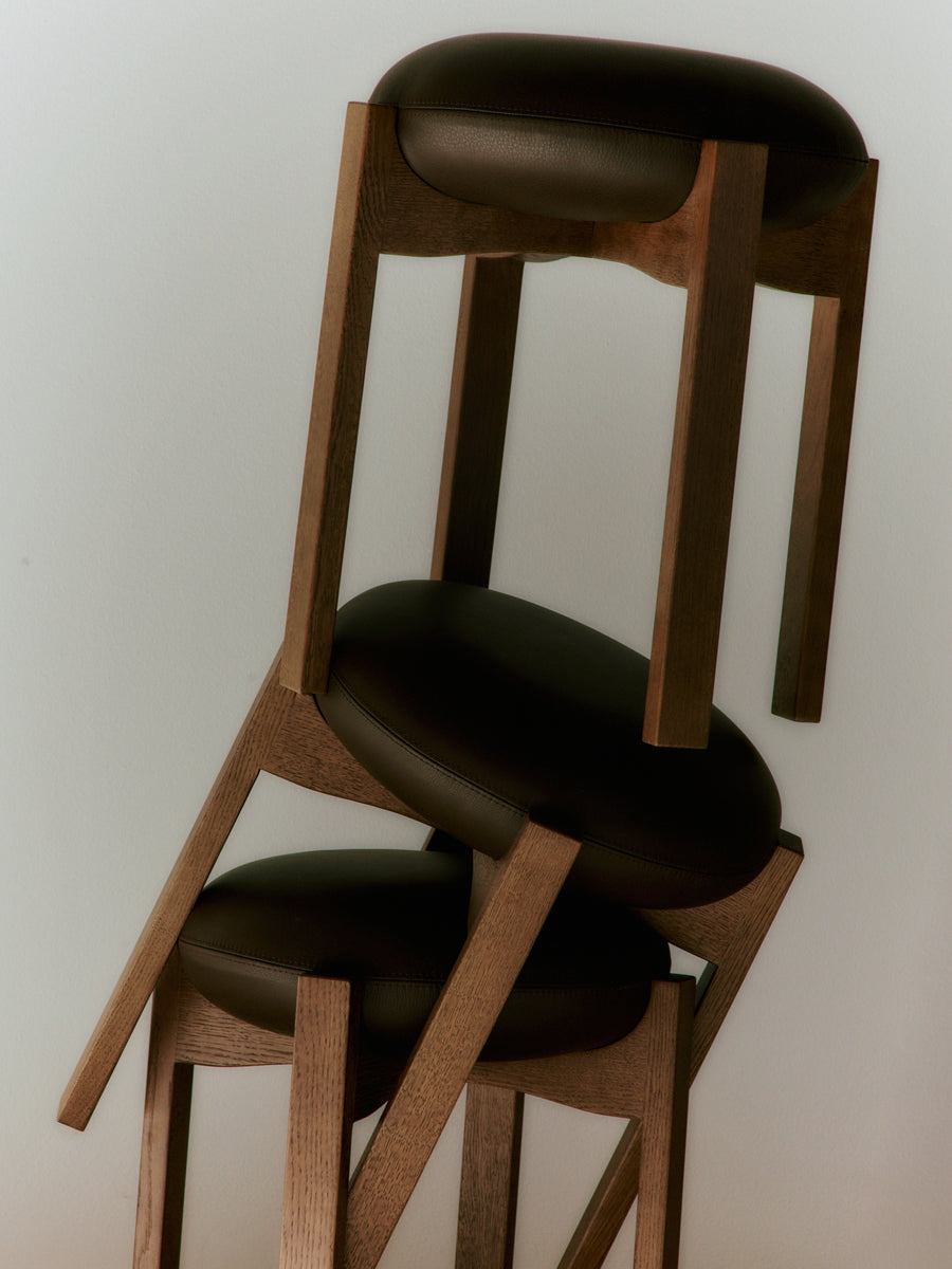 Pioneer Stool - Smoked Oak Stained