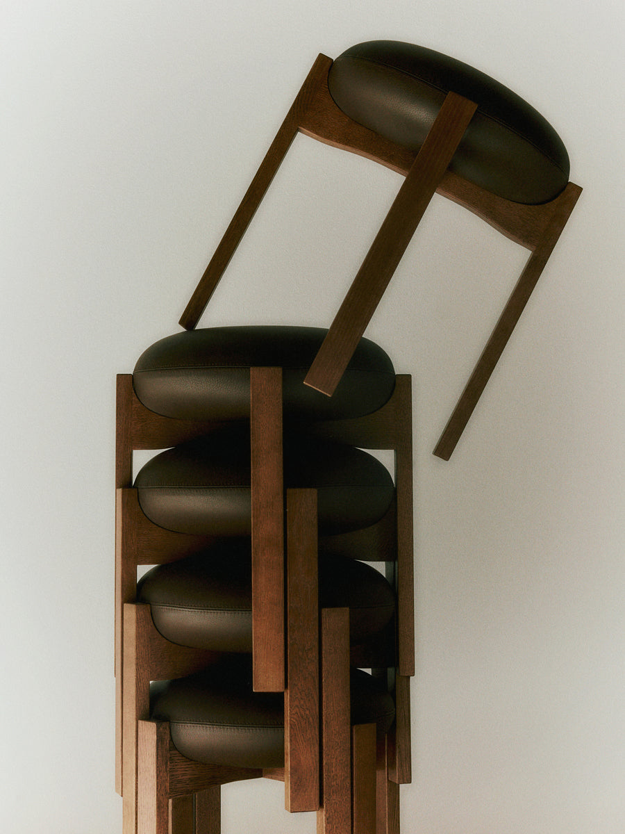 Pioneer Stool - Smoked Oak Stained