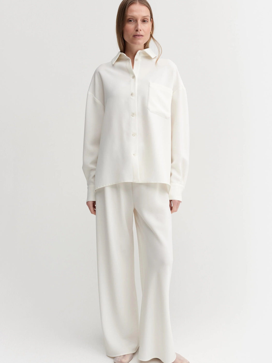 Finn Crepe Shirt - Cream