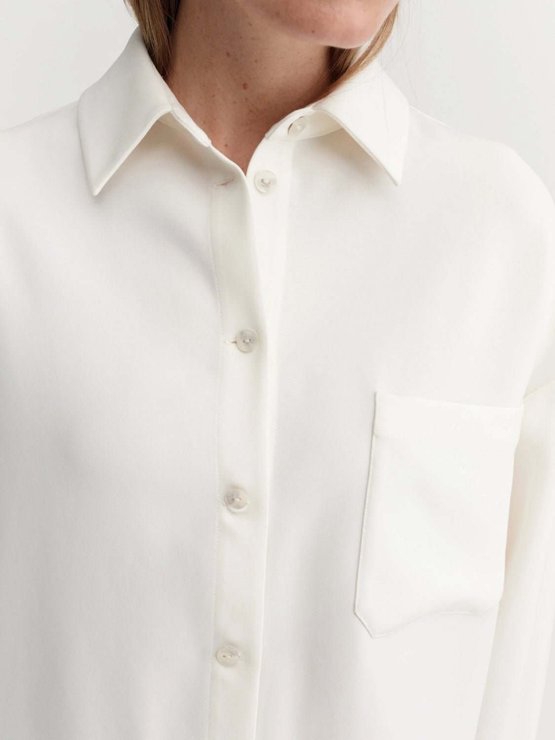 Finn Crepe Shirt - Cream