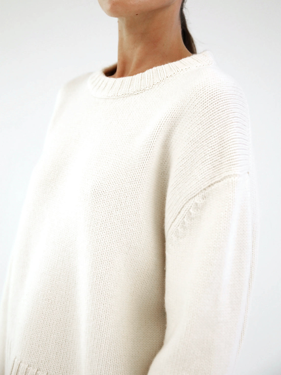 Cru Crewneck Sweater - Cream