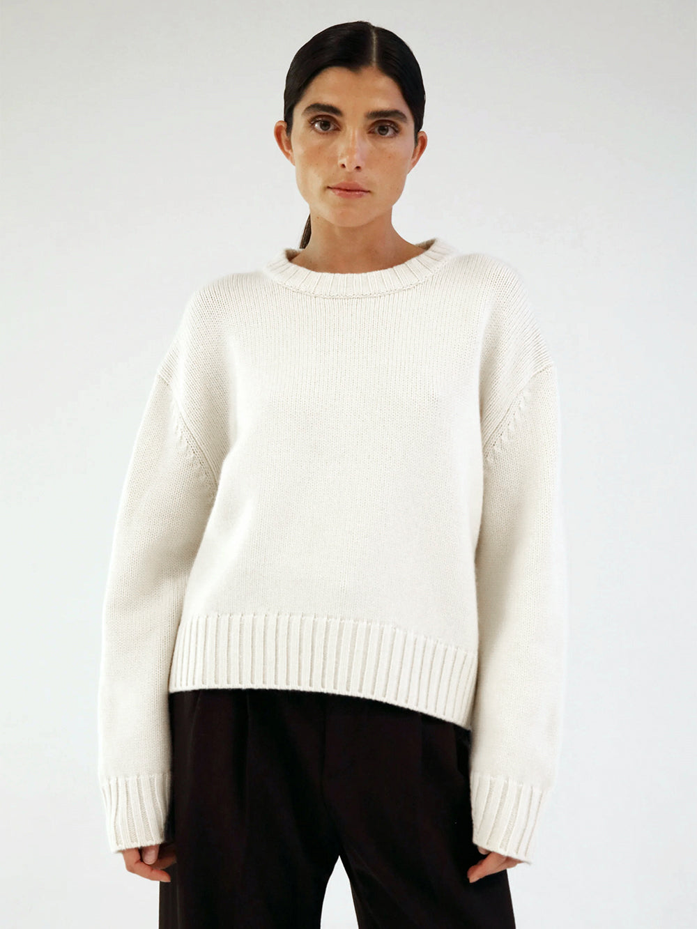Cru Crewneck Sweater - Cream