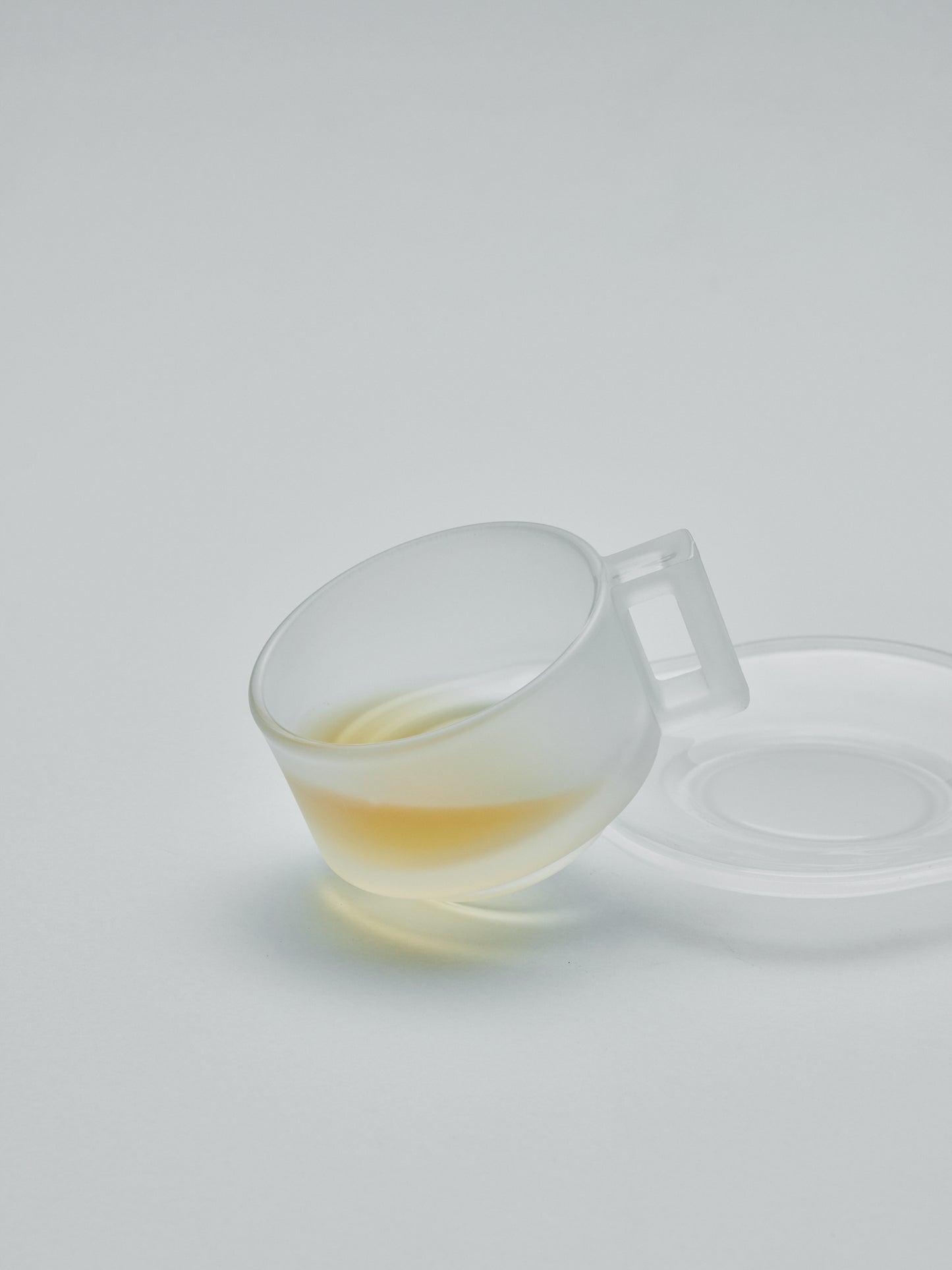 Cup & Saucer designed by Joe Colombo - Frosted