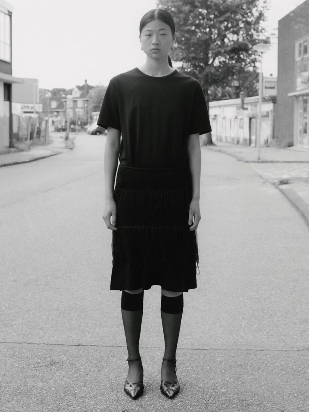 0021 Organic Cotton Oversized Tee l Black