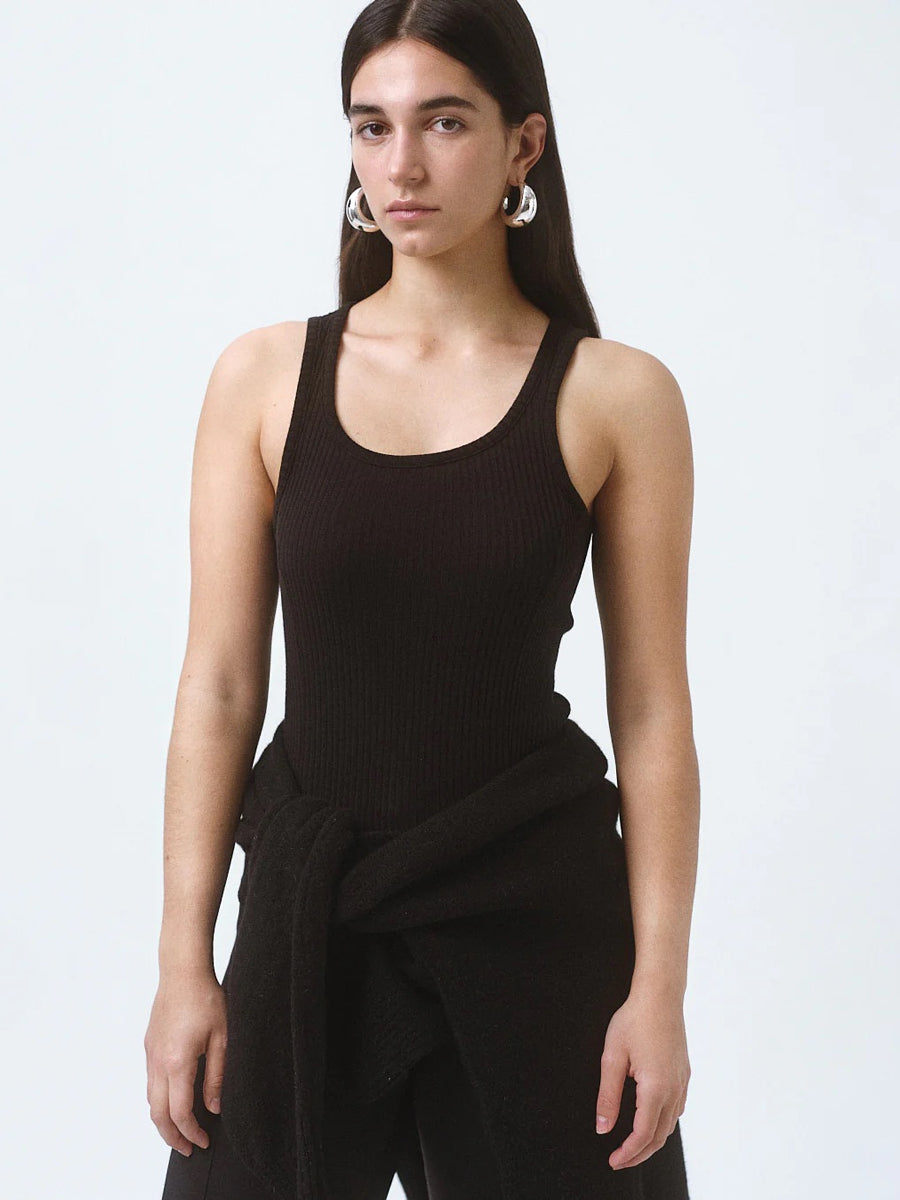 0007 Jersey Singlet With Side Panels