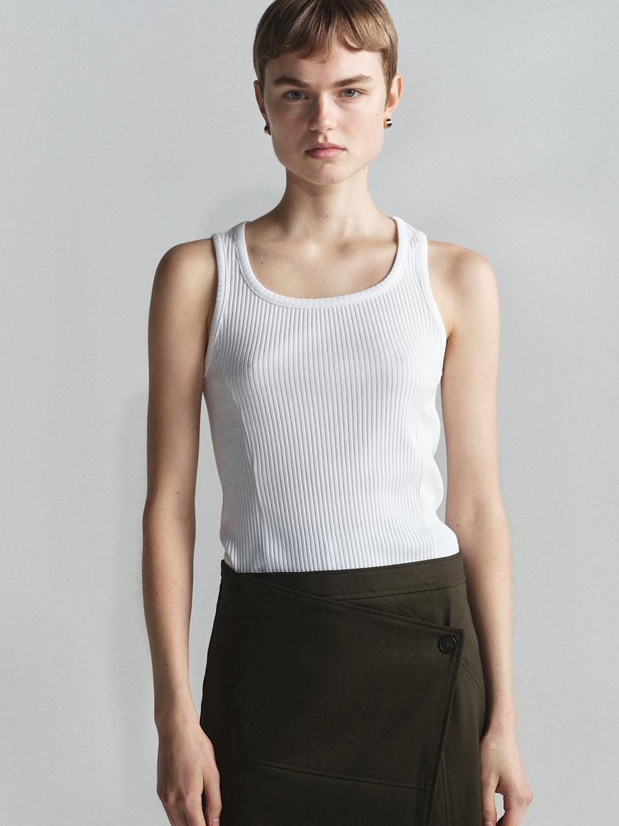 0007 Jersey Singlet With Side Panels