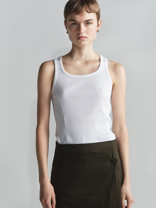0007 Jersey Singlet With Side Panels