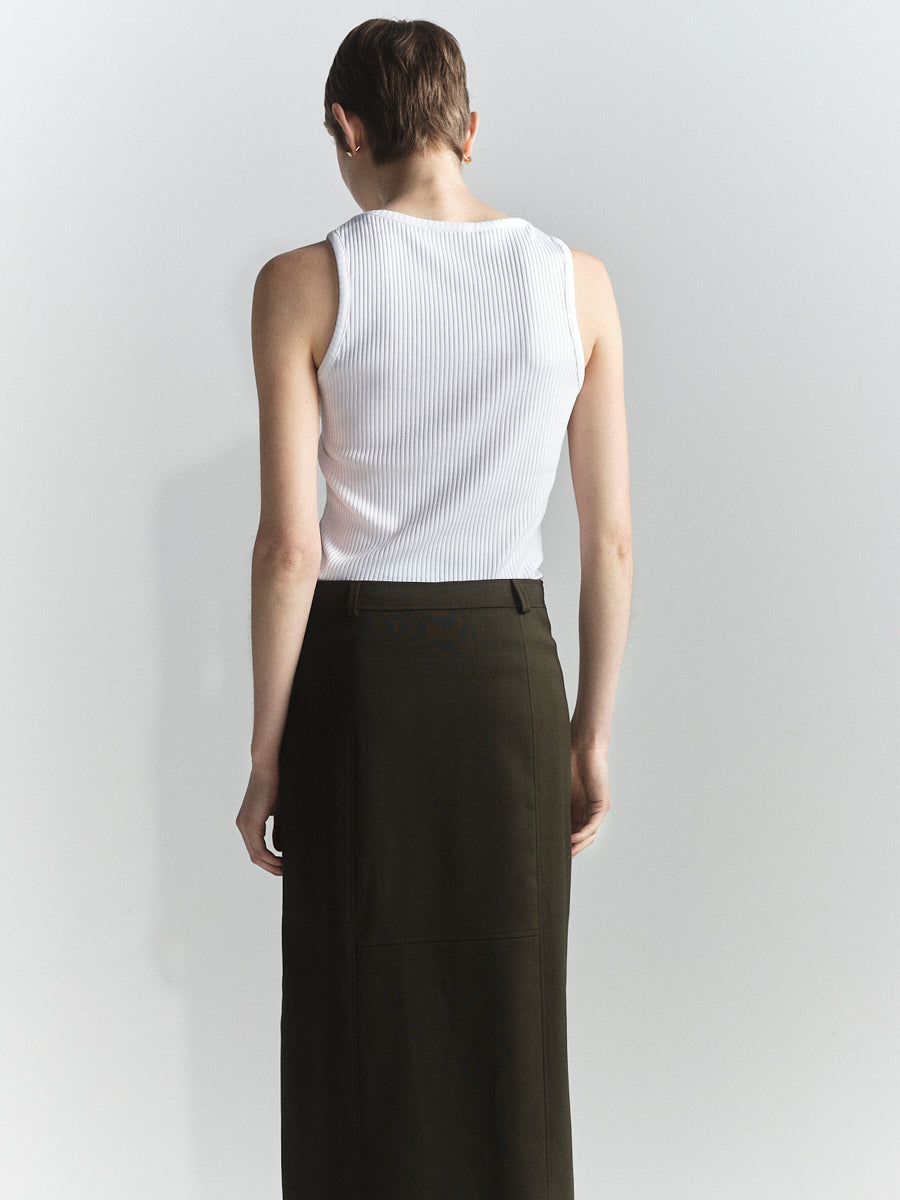 0007 Jersey Singlet With Side Panels
