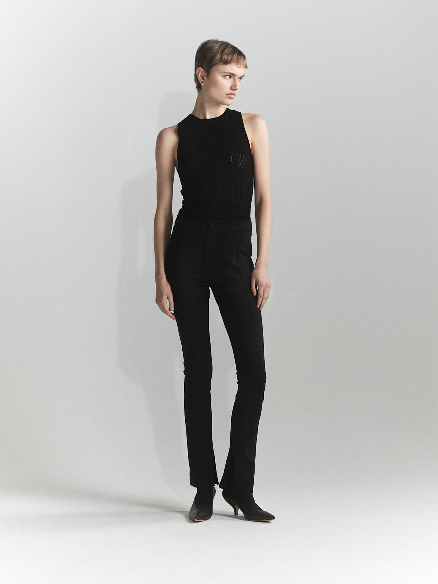 0125 Rib Corsage Singlet