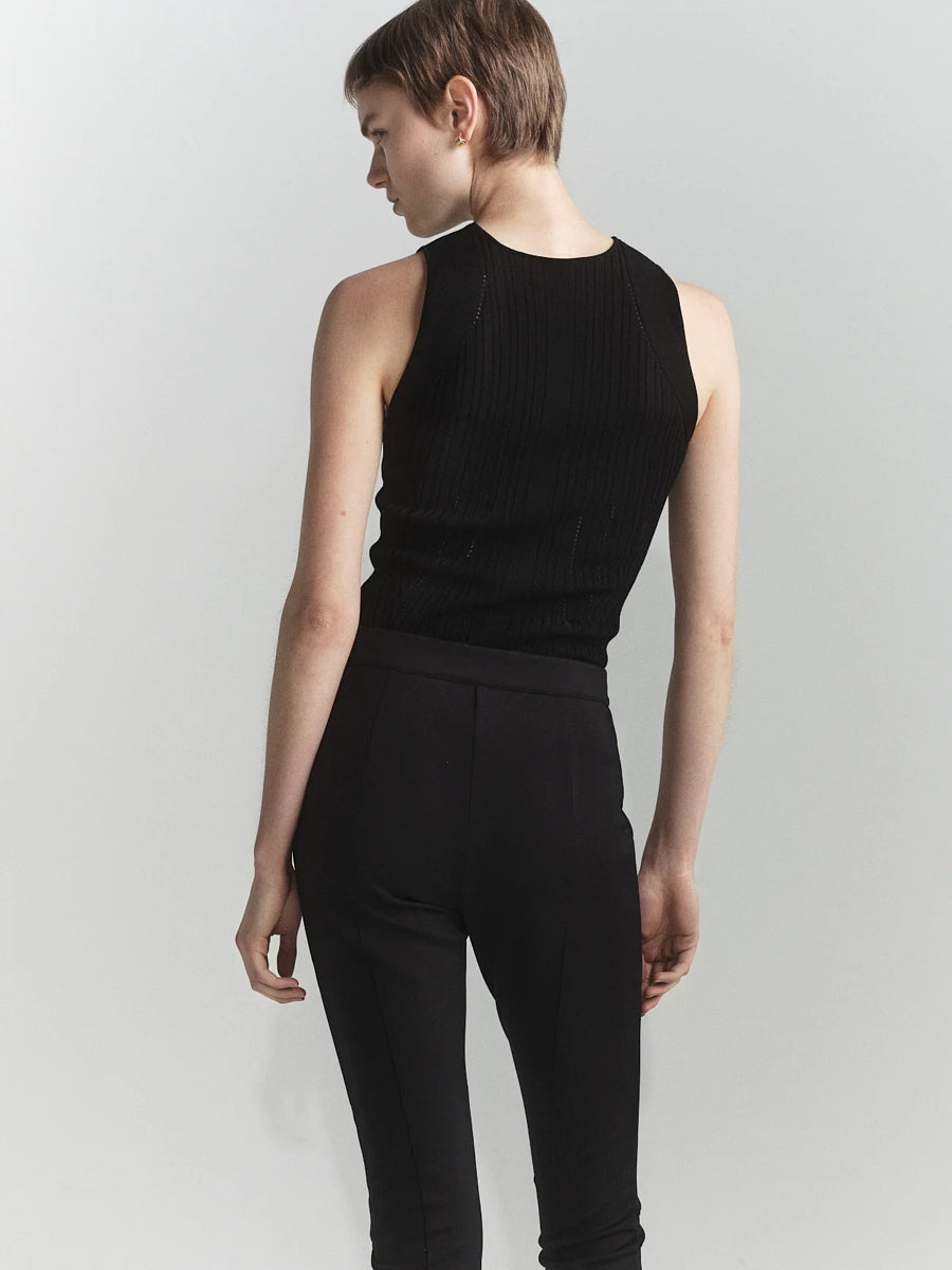 0125 Rib Corsage Singlet