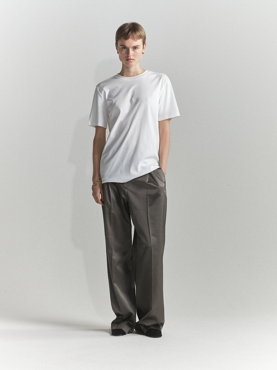 0021 Organic Cotton Oversized Tee l White