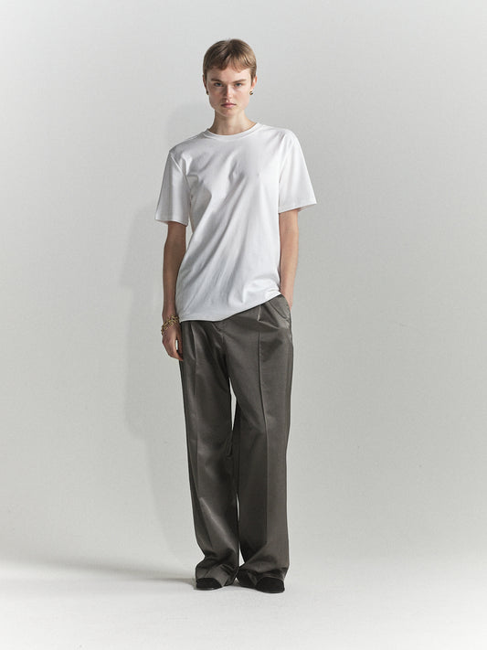 0021 Organic Cotton Oversized Tee l White