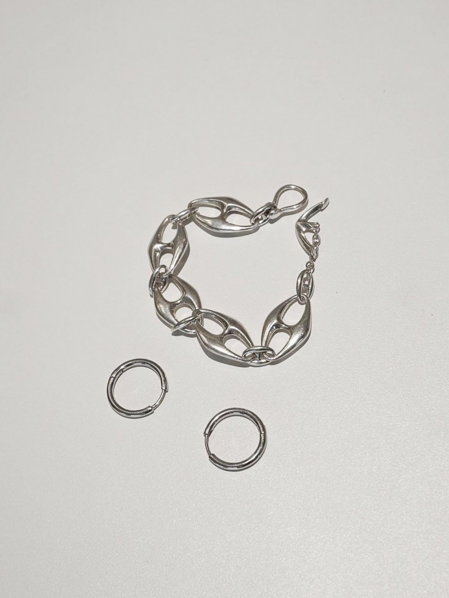 Large CF Anchor Chain Bracelet