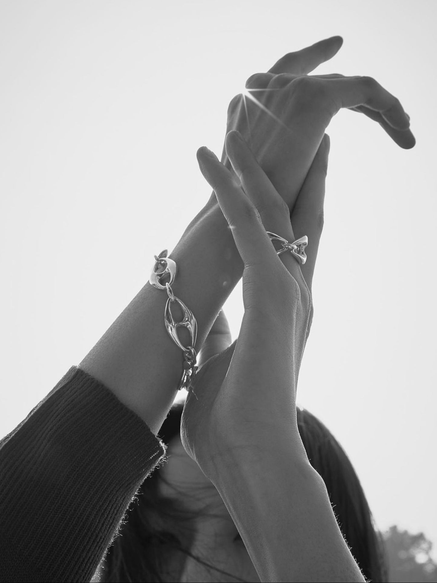 Large CF Anchor Chain Bracelet