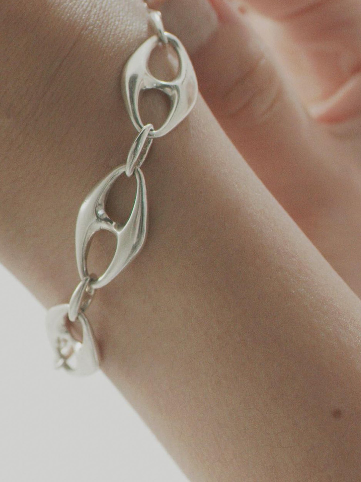 Large CF Anchor Chain Bracelet
