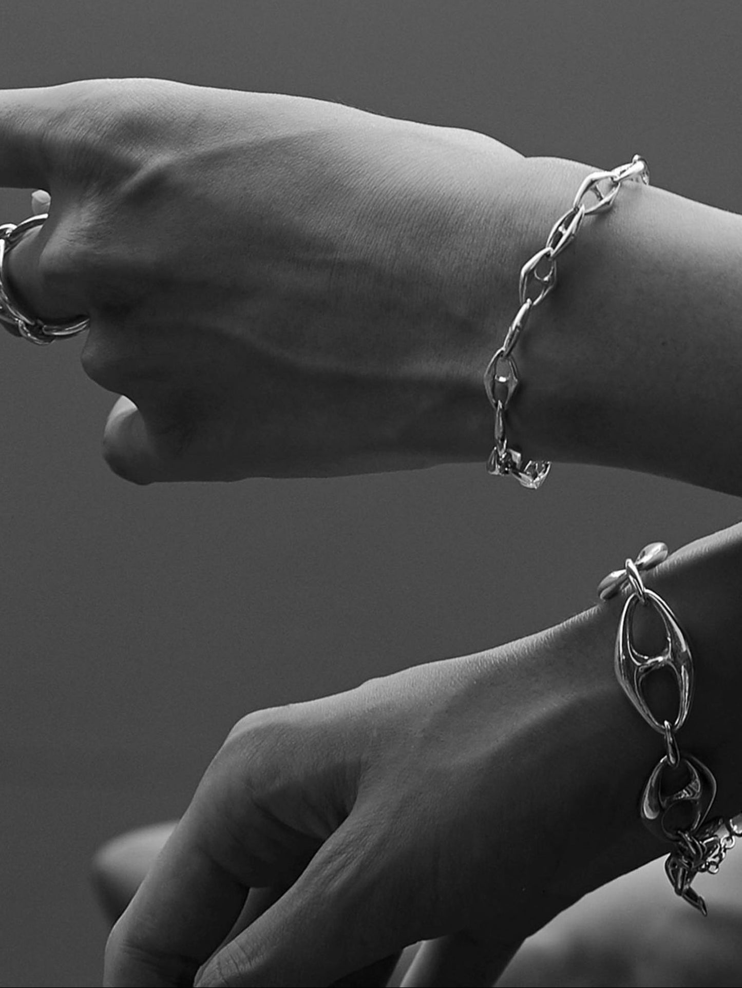 Large CF Anchor Chain Bracelet