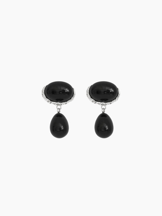Embleme Onyx Earrings
