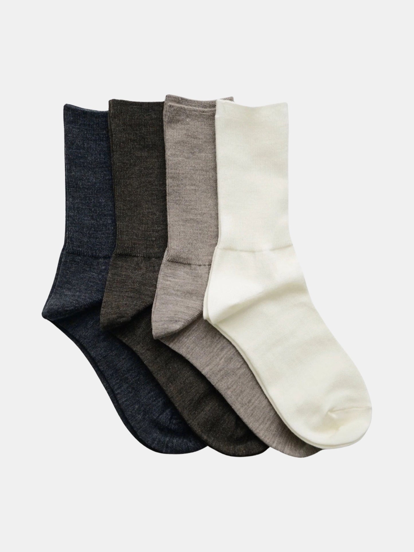 Merino Wool Ribbed Socks