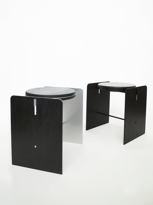 Building Blocks Skammel / Sidebord – Sort