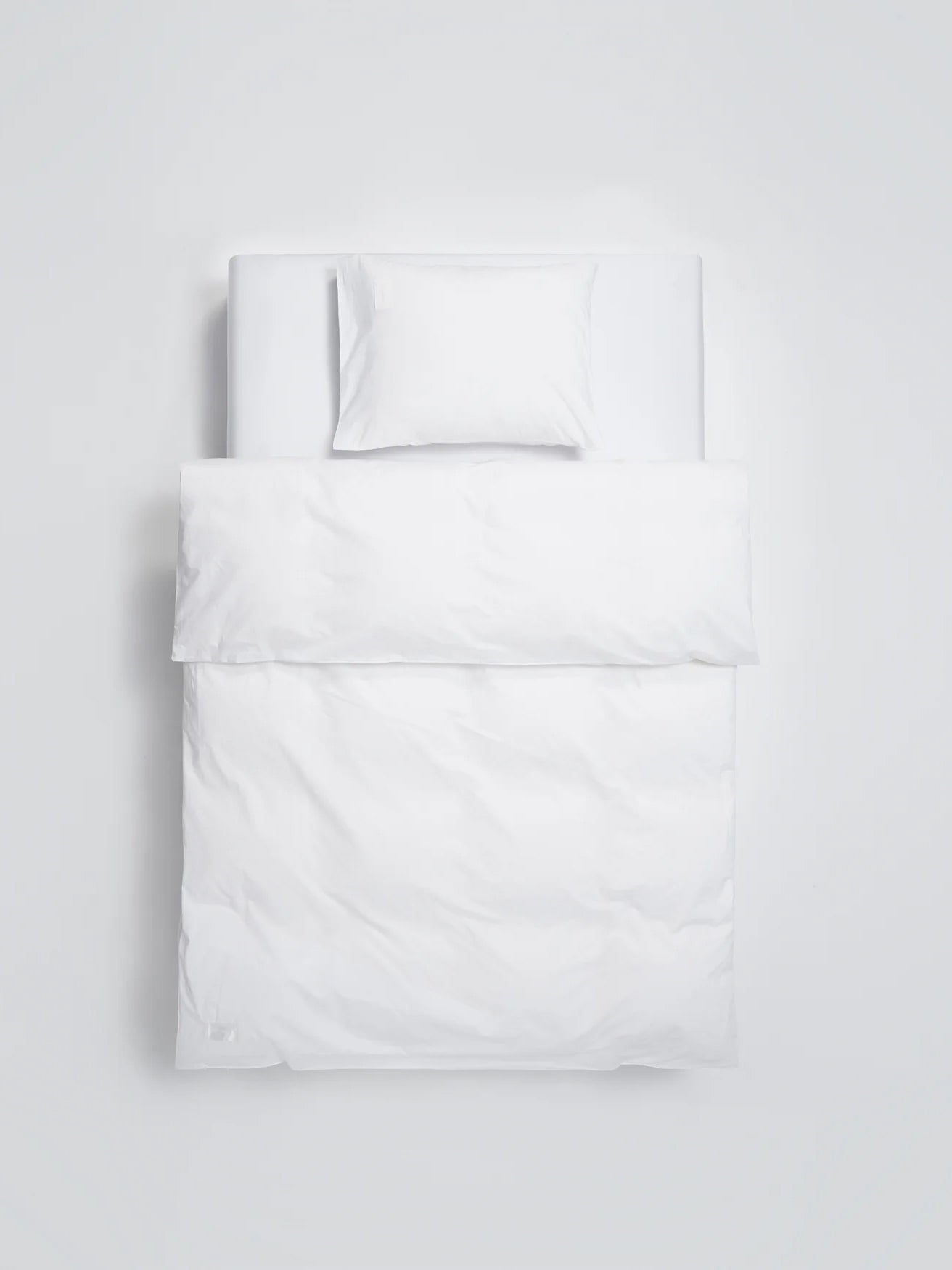 Pure Poplin Dynebetræk Dobbelt – Hvid