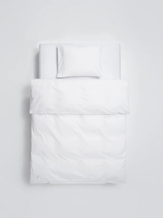 Pure Poplin Duvet Cover Single – White