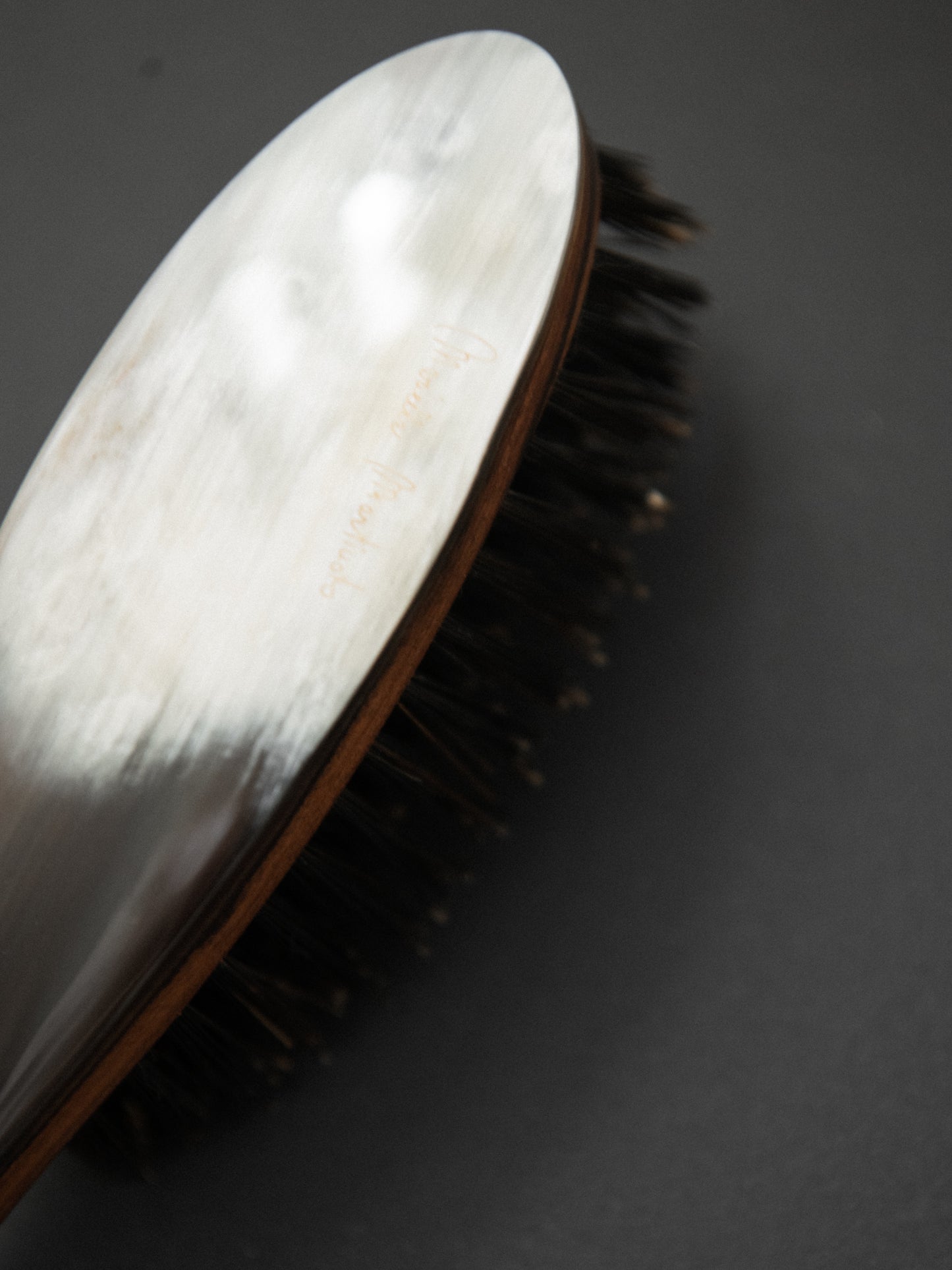 Small Oval Hairbrush with Handle