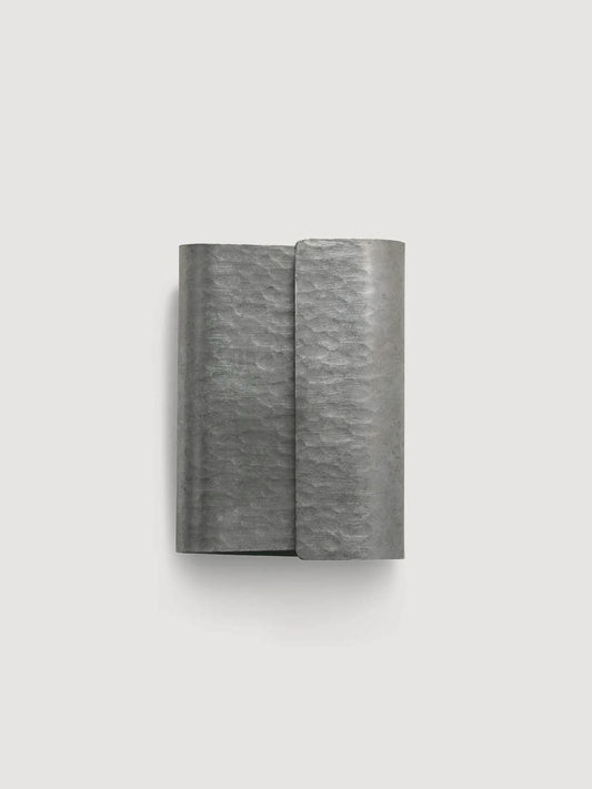 Metal Curl Wall Light - Burnished Silver