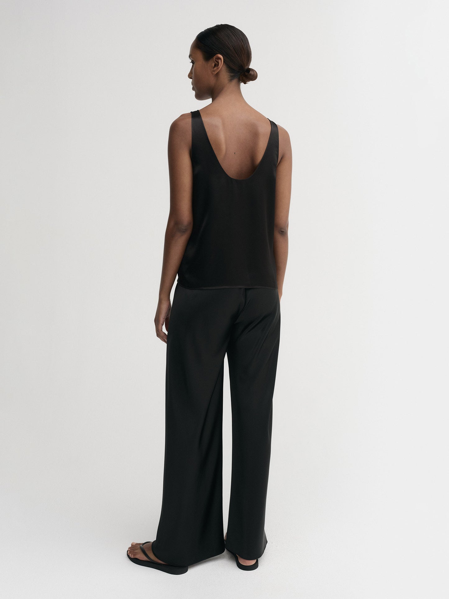 Romy Satin Top - Black