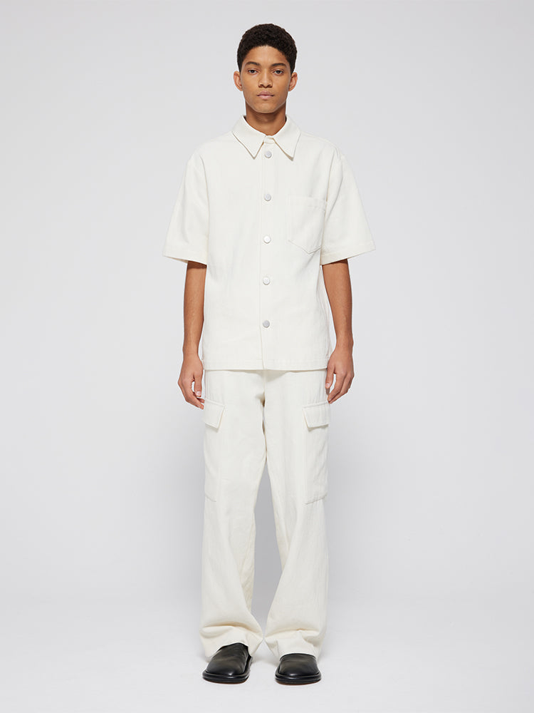 Cotton Twill Cargo Trousers