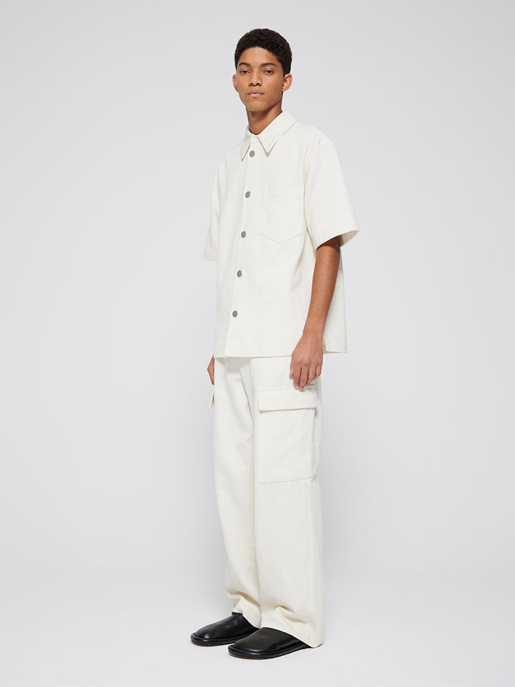 Cotton Twill Cargo Trousers