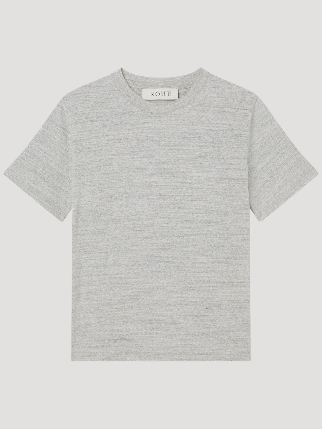 Japansk Mouliné Jersey T-Shirt | Lysegrå Melange