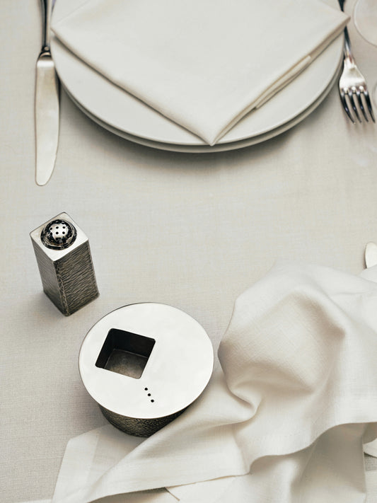 Salt & Pebersæt – Bruneret Hvid Bronze