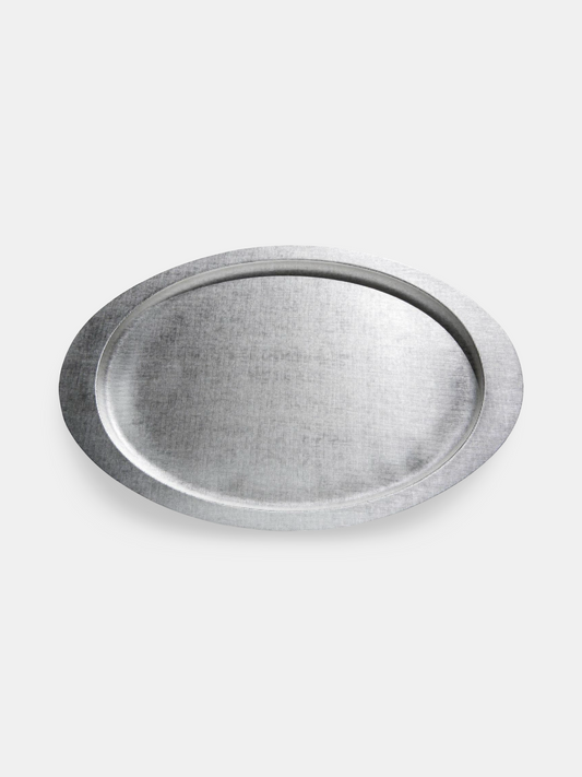 Velvet Oval Tray – Silver-Plated