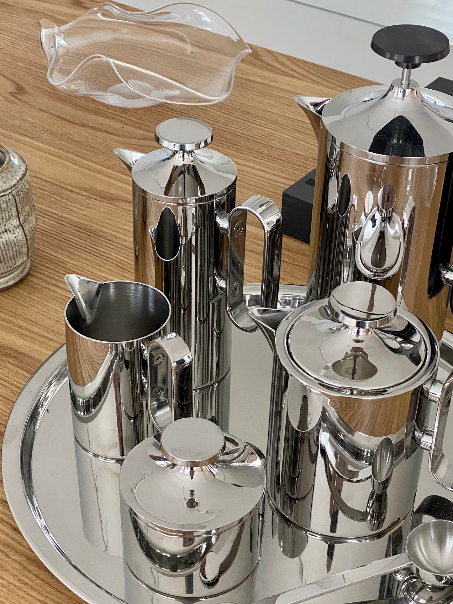 Sugar Pot, Stainless Steel Handle
