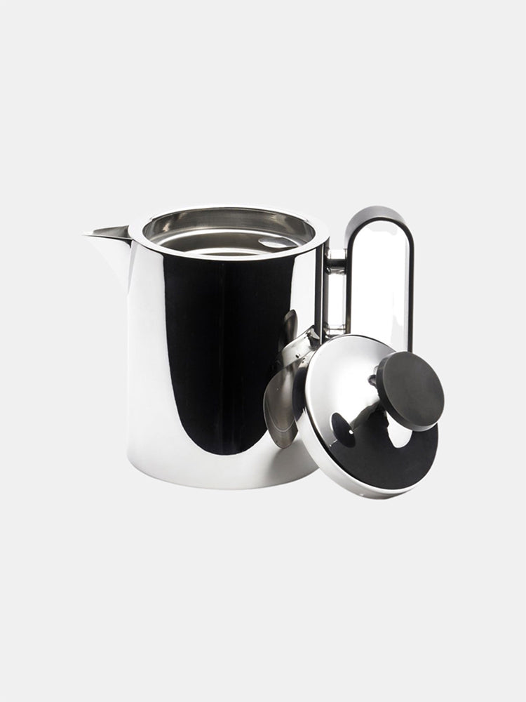 Tekande 0.5 Liter, Gråt Metallisk Håndtag