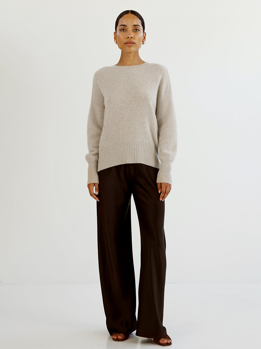 Mica Crewneck Sweater - Taupe