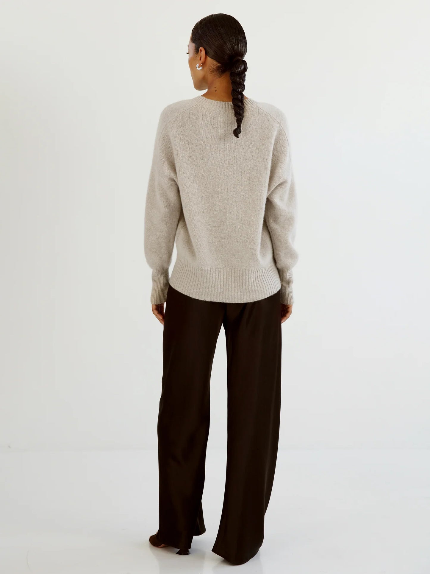 Mica Crewneck Sweater - Taupe