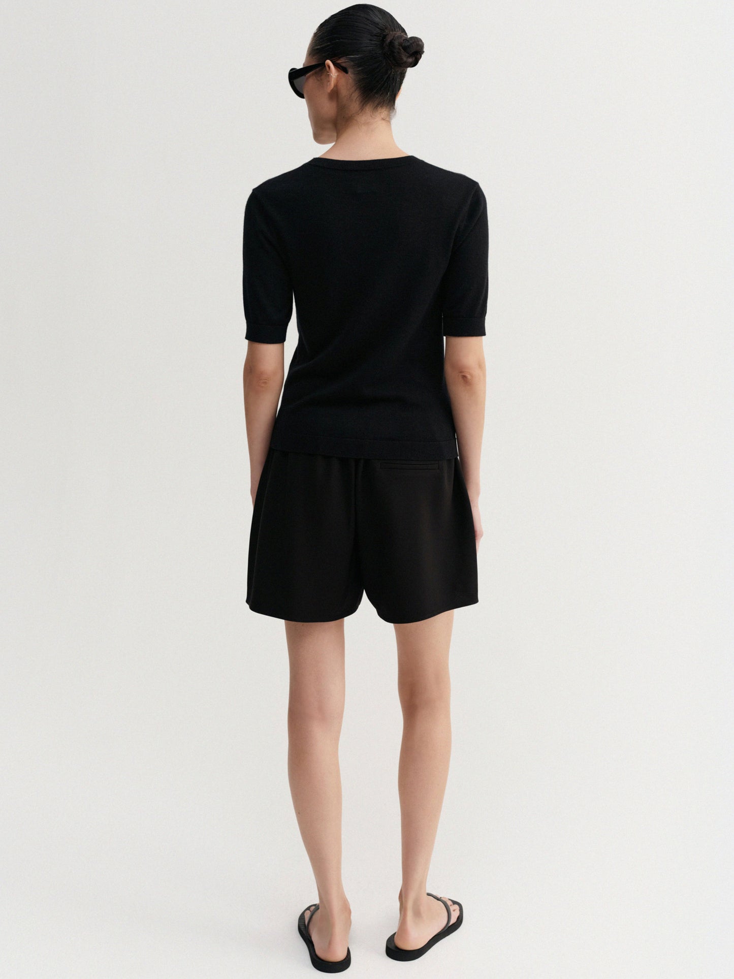 Bim Crepe Shorts - Black