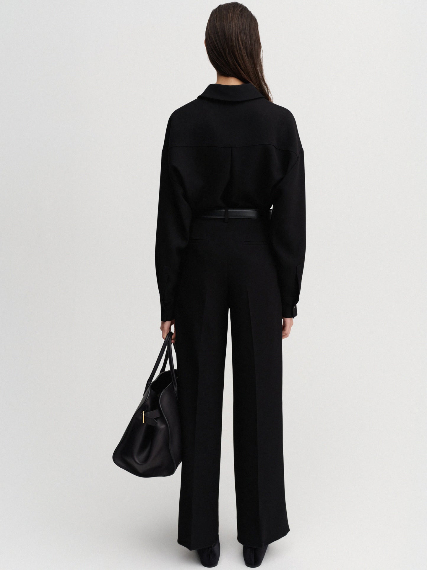 Finn Crepe Shirt - Black