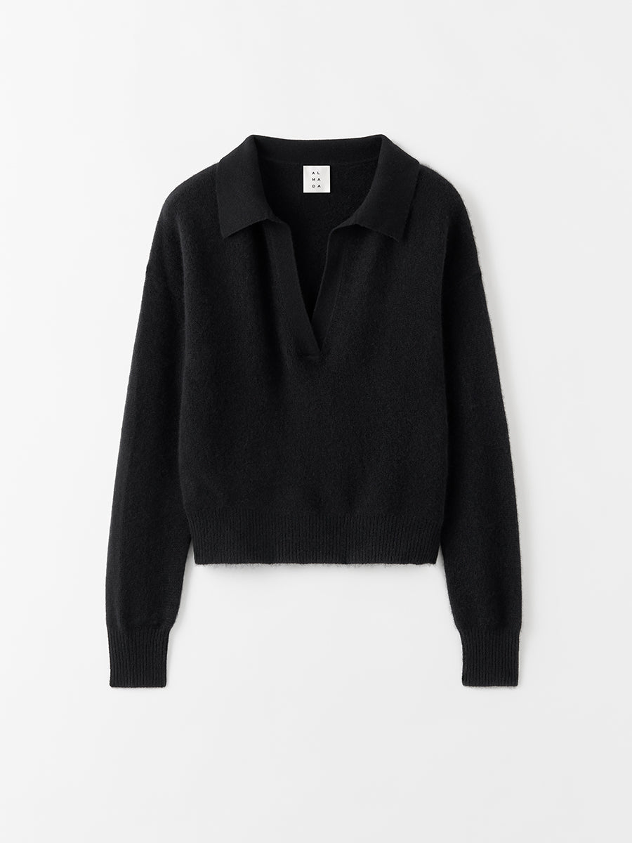 Kaia Collar Sweater - Black