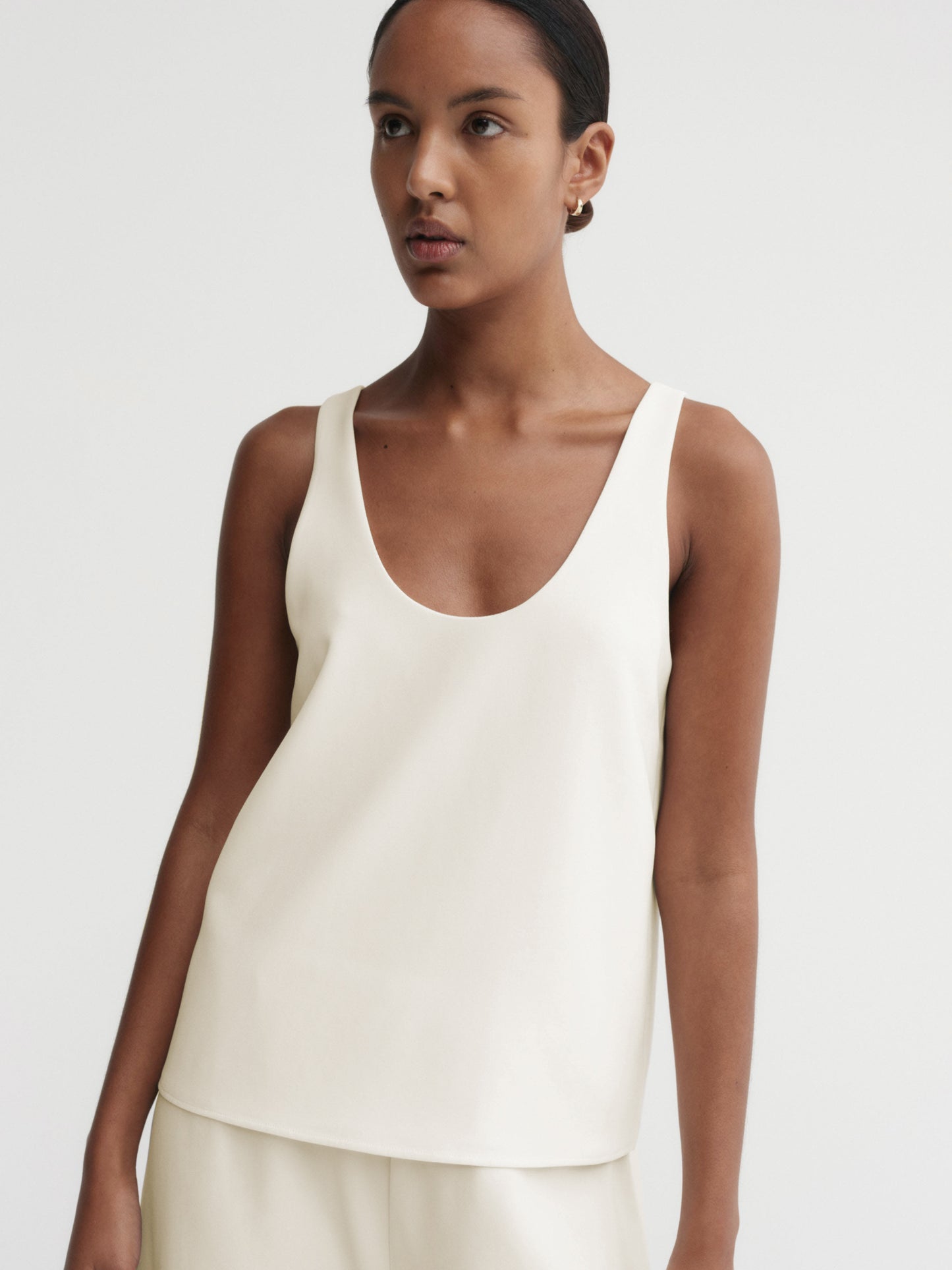 Romy Crepe Top - Cream