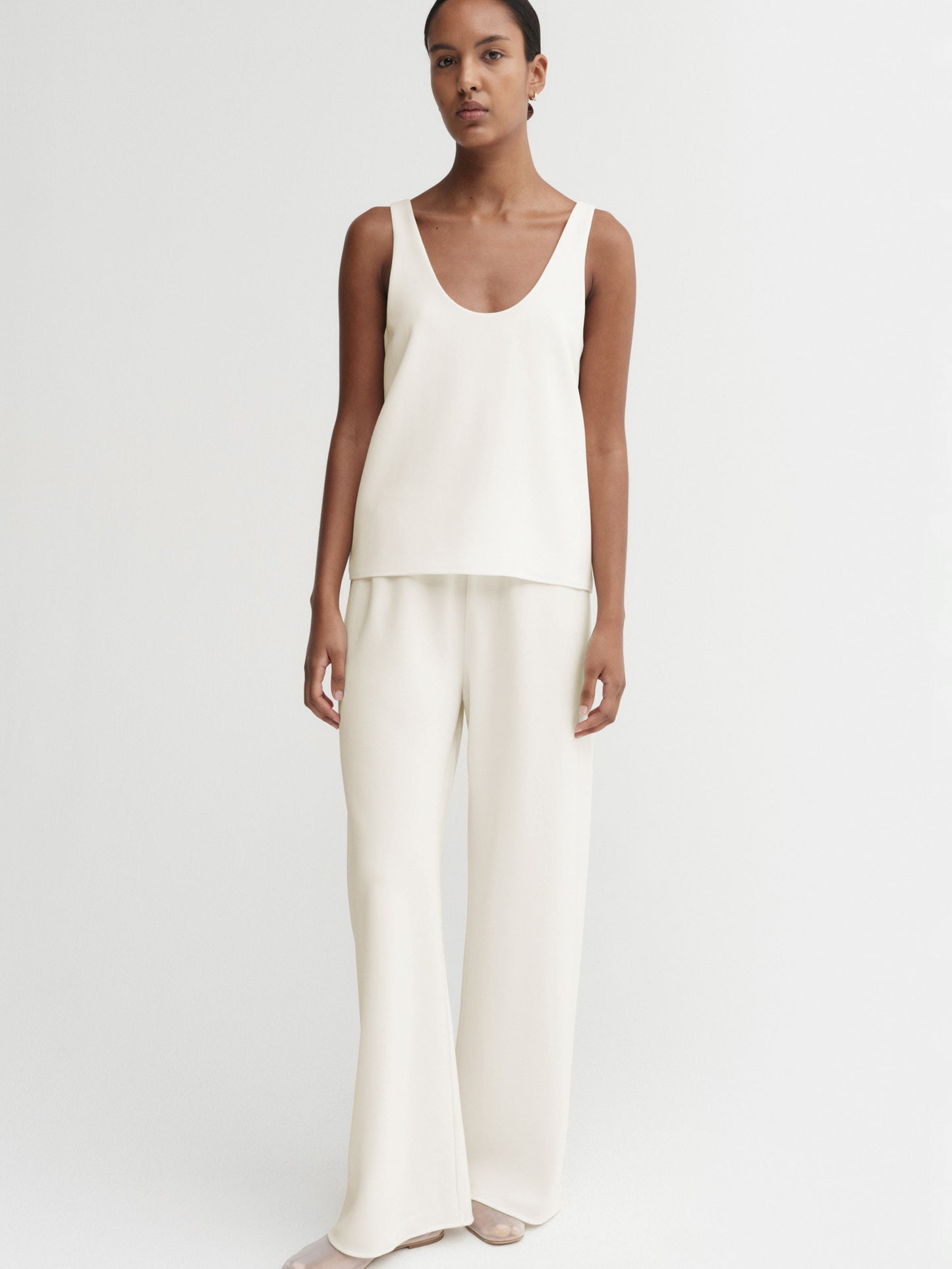 Romy Crepe Top - Cream