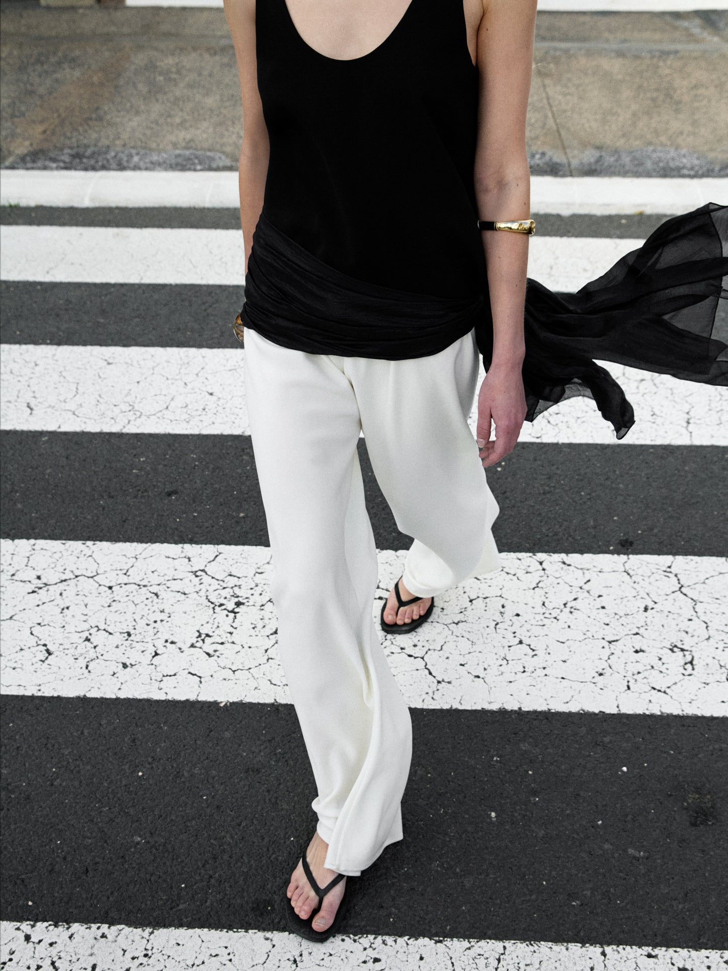 Romy Crepe Top - Black