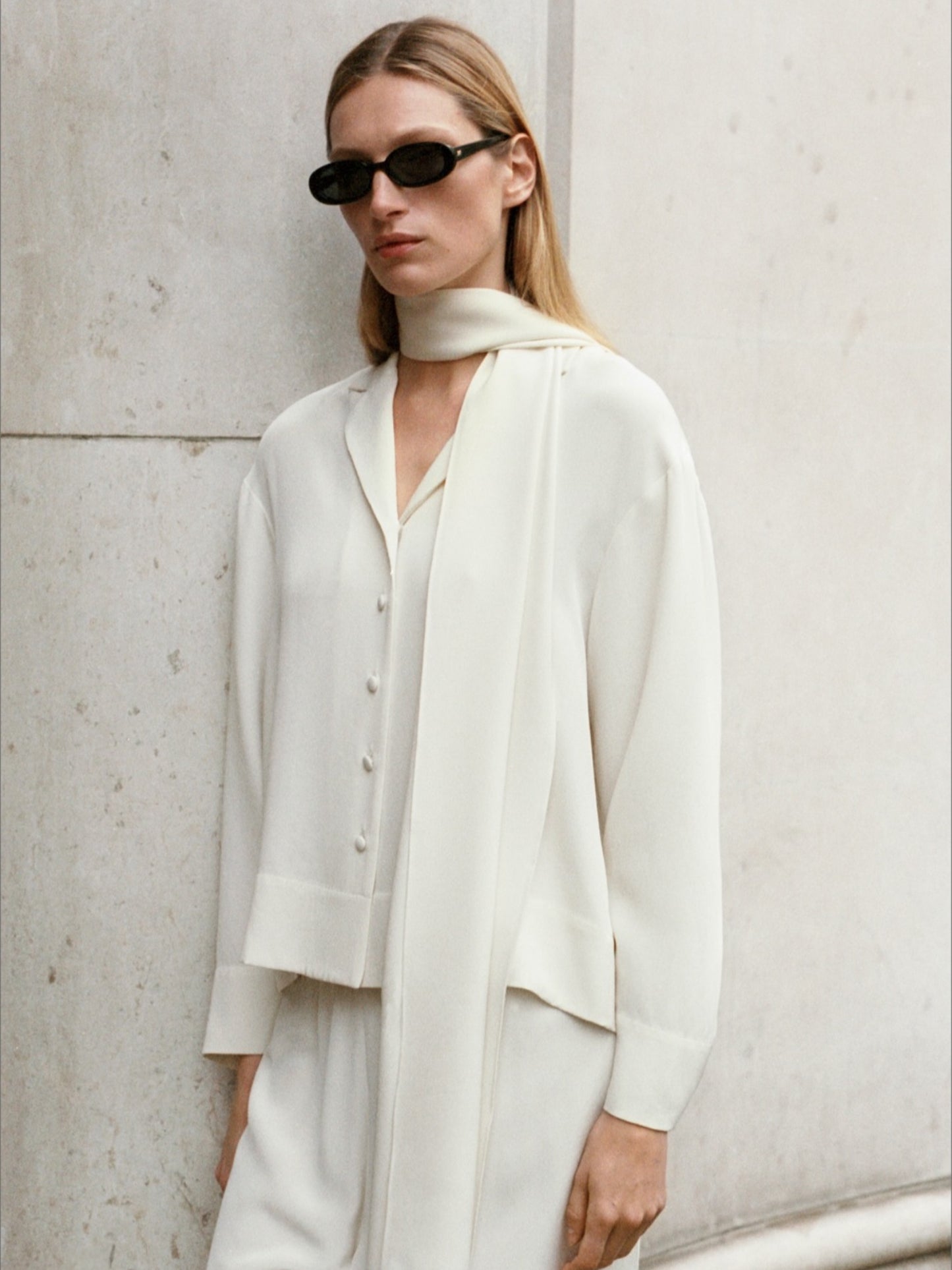 Leila Silk Shirt - Vanilla