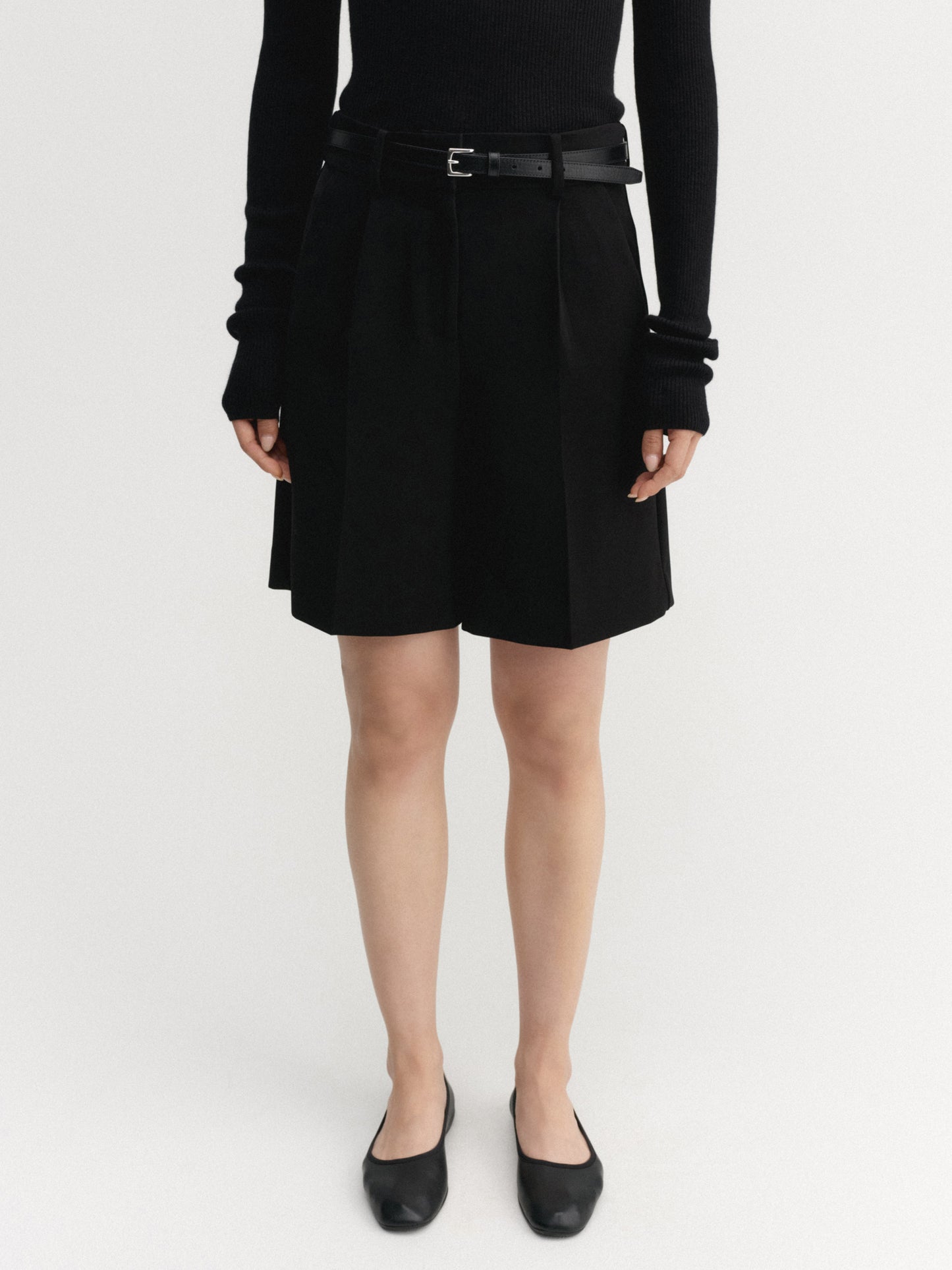 Blair Crepe Shorts - Black