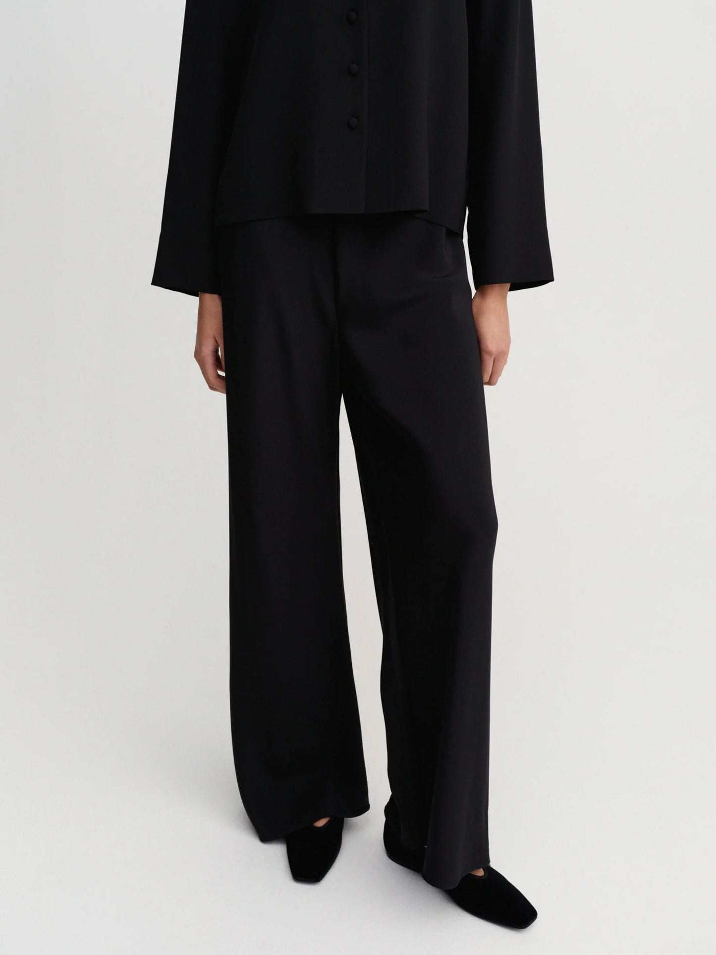 Philine Silk Pants - Black