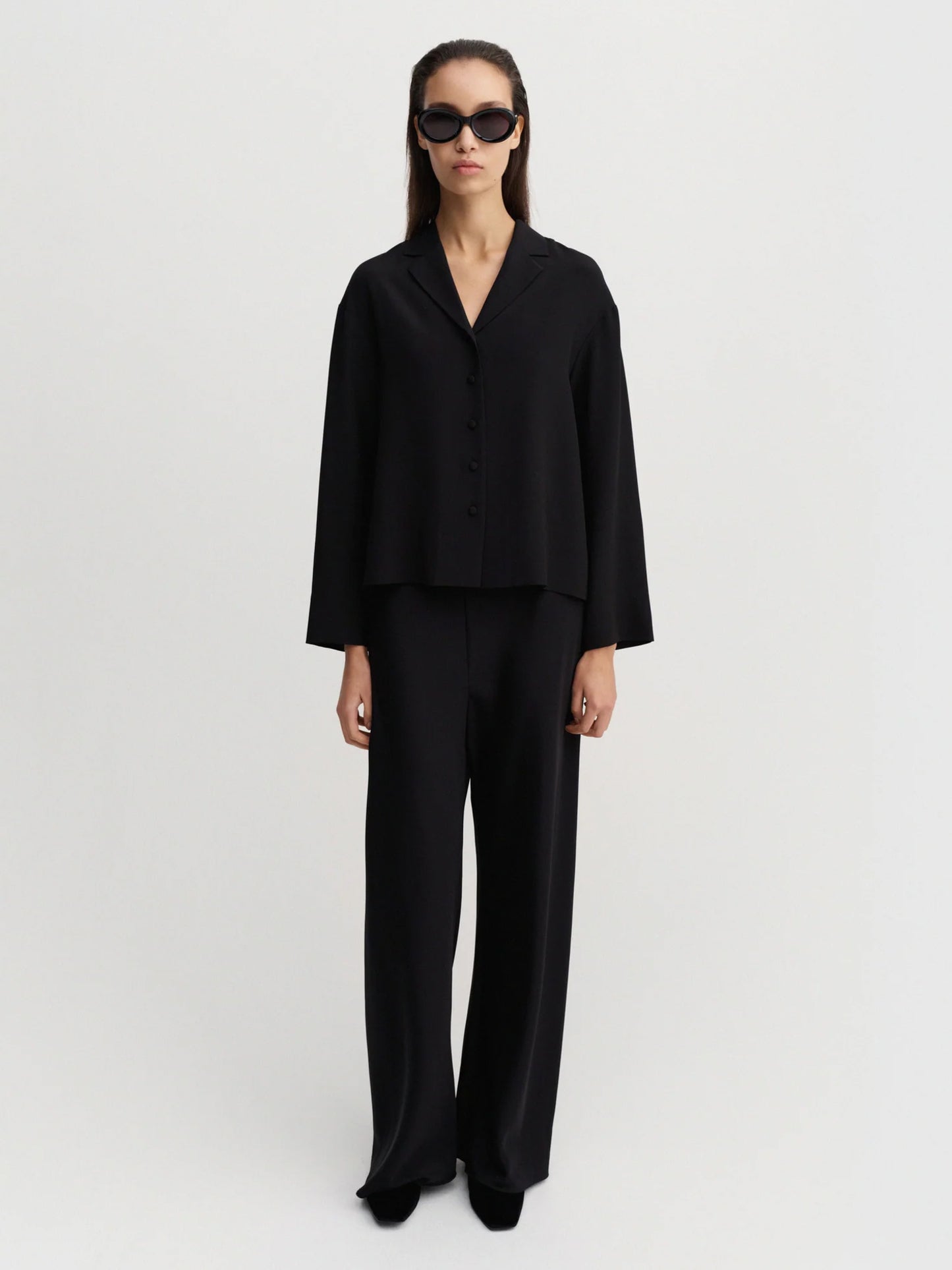 Philine Silk Pants - Black