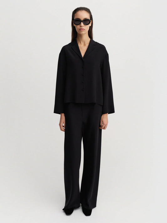 Philine Silk Pants - Black